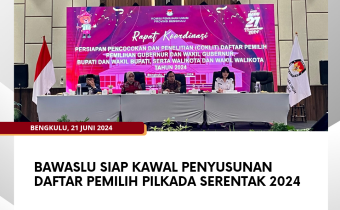 Bawaslu Siap Kawal Penyusunan Daftar Pemilih Pilkada Serentak 2024