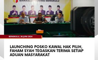 Launching Posko Kawal Hak Pilih, Faham Syah Tegaskan Terima Setiap Aduan Masyarakat