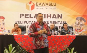 Pelatihan Peliputan, dokumentasi dan penulisan Berita Bawaslu Provinsi Bengkulu