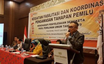 FASILITASI DAN KOORDINASI PENGAWASAN TAHAPAN PEMILU MENGHADAPI PENYELESAIAN SENGKETA HASIL PEMILIHAN UMUM (PHPU) TAHUN 2019