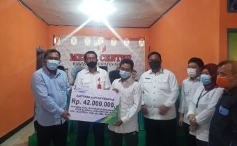 Dodi Herwansyah monitoring Penyerahan santunan jaminan kematian (JKM) oleh BPJS