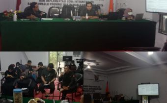 Sosialisasi Implementasi Manajemen Resiko untuk Mewujudkan Pembangunan Reformasi Birokrasi (RB) dan Implementasi Zona Integritas (ZI)