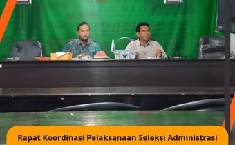 Rapat Koordinasi Pelaksanaan Seleksi Administrasi Pegawai Pemerintah dengan Perjanjian Kerja
