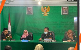 Diseminasi Perbawaslu Nomor 7 Tahun 2020 Tentang Jaringan dan Dokumentasi Informasi Hukum Bawaslu dengan pembahasan Teknik Pengelolaan JDIH Bawaslu Provinsi Bengkulu